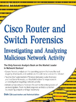 cover image of Cisco Router and Switch Forensics